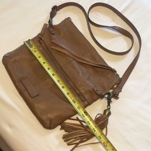 Luck Brand Crossbody Foldover Bag with Tassel